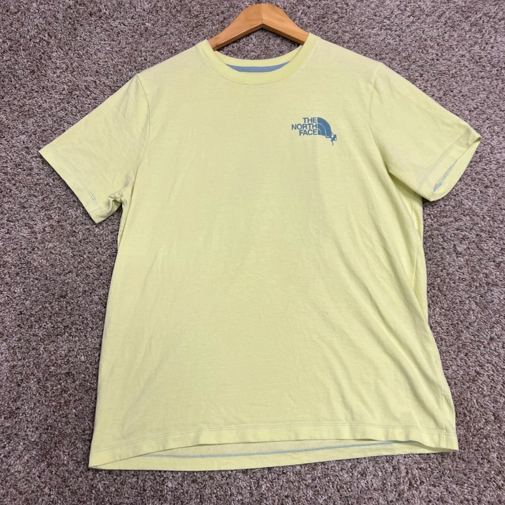 The North Face Womens Yellow Rock Climbing Graphic T-Shirt Large